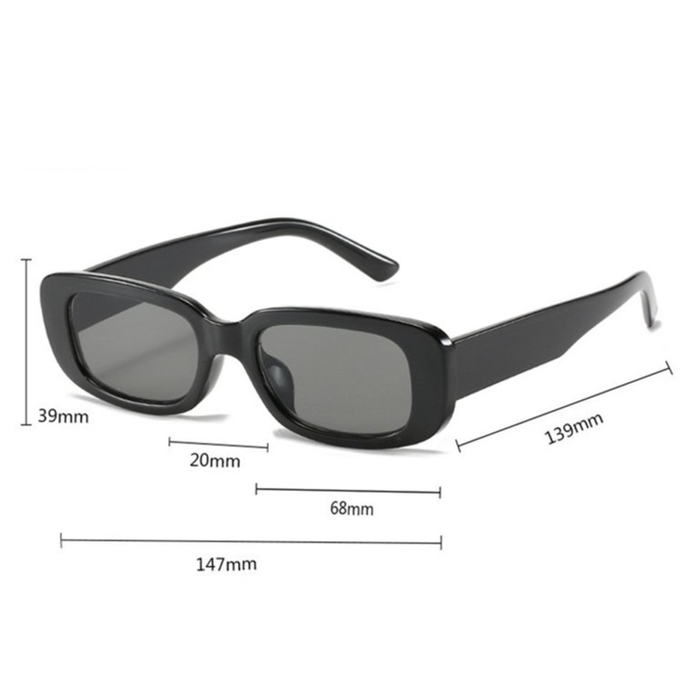 New Black On Black Unisex Vintage Fashion Lightweight PC Anti-Glare Sunglasses - Picture 9 of 14